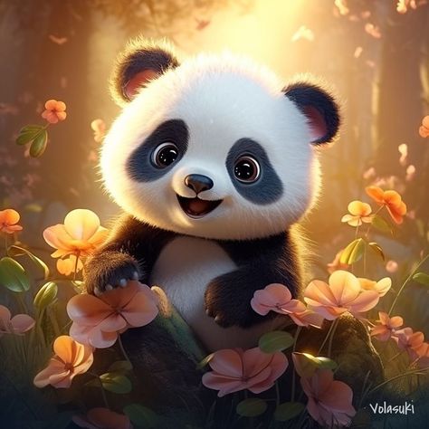 Panda Illustration, Teddy Bear Wallpaper, Panda Love, Bear Wallpaper, You Want Me, Heart Wallpaper, Cute Backgrounds, Cute Panda, Cute Little Animals