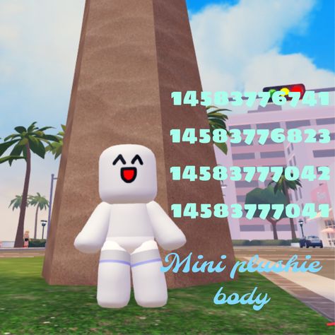 Roblox Trolling, Roblox Plush, Code Brookhaven, Mini Plushie, Roblox Avatar Ideas, Body Code, Images Hello Kitty, Skin Roblox, Chibi Body