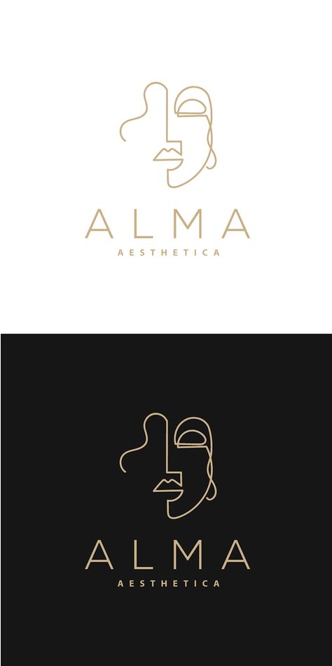 Idea For Logo Design, Refined Logo Design, Ideas For Logos Design, Medical Spa Logo, Make Up Logo Ideas, Logo Design Ideas Beauty, A A Logo, Make Up Brand Logo, Grafic Design Logo