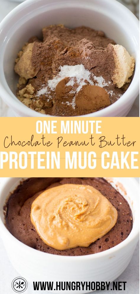 Chocolate Peanut Butter Mug Cake, Protein Puddings, Anabolic Recipes, Peanut Butter Mug Cake, Protein Mug Cake, Snack Chocolate, Protein Dessert, Mug Cake Healthy, Peanut Butter Mug Cakes