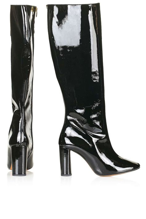 Carousel Image 2 High Leg, High Leg Boots, Topshop Outfit, Boot Shoes Women, Knee High Boots, Knee High, Patent Leather, Leather Boots, Heel Height