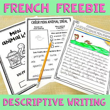 Teach students to enjoy writing in French - For French Immersion Grade 4 French Immersion, Teaching French Immersion, French Immersion Resources, Second Grade Writing, French Writing, Illustrated Words, French Teaching Resources, Topic Sentences, Love Writing