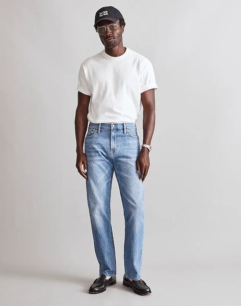 Jeans Outfit Men, Taper Jeans, Street Style Outfits Men, Mens Fashion Inspiration, Men Fashion Casual Outfits, Tapered Jeans, Street Style Outfit, Style Outfits, Outfits Casuales