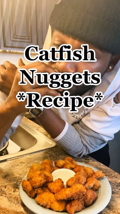 @michaelj.oneal shared a video on Instagram: “*Catfish Nuggets Recipe* #catfishrecipe #catfishnuggets #spicekingseasonings #spiceking #kindersseasoning #eliteeats #homestylerecipe…” • Jul 5, 2022 at 1:06am UTC Catfish Nugget Recipes, Catfish Nuggets Recipes, Fried Catfish Nuggets, Catfish Nuggets, Fish Nuggets, Air Fryer Fish Recipes, Catfish Recipes, Air Fryer Fish, Nuggets Recipe