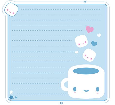 coffeluv_large by cafe_kawaii, via Flickr Memo Cards Free Printable, Kawaii Memo Pad Printable, Printable Memo Sheets, Kawaii Printables, Kawaii Coffee, Memo Sheets, Memo Pad Design, Writing Paper Printable Stationery, Note Writing Paper