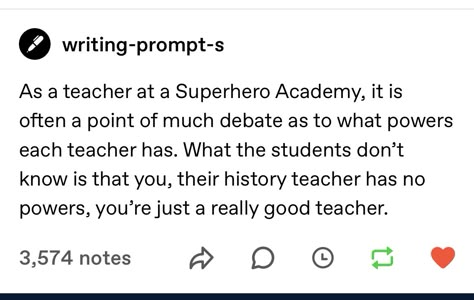 Hero Prompts Writing, Superhero Plot Ideas, Plot Building Creative Writing, Superhero Prompts, Horror Plots Writing Prompts, Superhero Writing Prompts, Writer Memes, Writing Humor, Story Writing Prompts