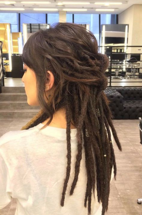 Long Dreadlocks, Partial Dreads, Rasta Hair, Girls Hairdos, Dreads Girl, Beautiful Dreadlocks, Hippie Hair, Dreadlock Styles, Dreads Styles