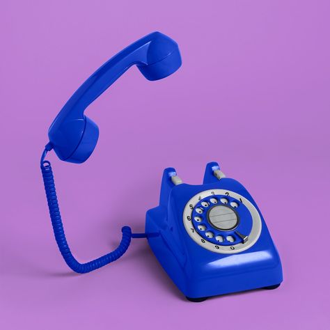 Dark blue retro rotary phone mockup on a purple background | premium image by rawpixel.com / KUTTHALEEYO Old School Phone, Rotary Phone, Retro Phone, Funky Decor, Cute Bedroom Ideas, Phone Mockup, Vintage Telephone, Old Phone, Telephones