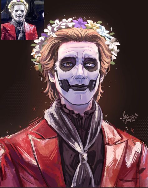 Mine😈 lmao Ghost Fan Art Band, Ghoul Ghost Band Fanart, Papa Iv Fanart, The Band Ghost Fanart, Ghost Fanart Band, Ghost Band Fanart, Ghoul Art, Ghost Fanart, Ghost Album