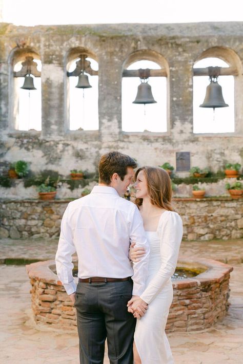 Bask in the timeless beauty of the Mission at San Juan Capistrano, where love blossomed under the California Winter sun. This sweet couple painted their own chapter against the historic Mission backdrop, creating memories as beautiful as the weather on that winter day. Follow for more engagement photography inspiration. Destination Engagement Photography | Paulina Perrucci Mission San Juan Capistrano, California Winter, Destination Engagement, Couple Painting, San Juan Capistrano, Photography Gallery, Family Photo Sessions, Couple Shoot, Family Session