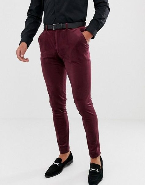 Velvet Pants Outfit Men, Maroon Pants Outfit Men, Brown Velvet Pants Outfit, Burgundy Pants Men, Formal Combination, Brown Velvet Pants, Burgundy Pants Outfit, Velvet Pants Outfit, Chinos Men Outfit