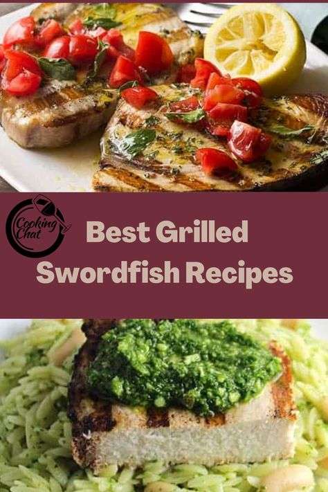 Swordfish With Pesto, Best Grilled Swordfish Recipes, Best Swordfish Recipes, Swordfish Recipes Grilled, Grilled Swordfish Recipes, Ideas For Side Dishes, Wine Pairing Ideas, Swordfish Steak Recipe, Grilling Fish