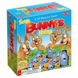 Some Bunny's Hiding. Tactic Games; Toys, Games & Puzzles: Preschoolers Family Games For Kids, Camping Toys, Bored Games, Card Games For Kids, Family Party Games, Board Games For Kids, Indoor Toys, Kids Board, Superhero Birthday