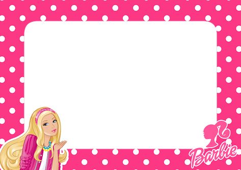 Barbie Name Tag, Barbie Frame, Cartoon Printable, Barbie Png, Barbie Invitations, Purple Png, Doll Backgrounds, Notebook Labels, Name Tag For School