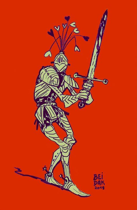 Knight Illustration, Illustration Tumblr, Thigh Tat, Minimalist Tattoos, Funky Art, New Perspective, Fantasy Character Design, Aesthetically Pleasing, Pretty Art