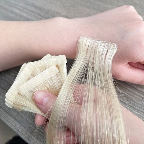 Invisible tape in hair extensions 100% human hair
#tapeinextensions #invisiblehairextension #humanhair #extensionhair #hairsupplier #salonsupplier Hair Extension Tips And Tricks, Invisible Hair Extensions, Extensions For Short Hair, Hair Extensions Straight, Russian Hair, Tape Hair Extensions, Wholesale Hair Extensions, Double Drawn Hair, Hair Extensions For Short Hair