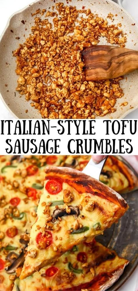 Tofu Sausage Recipe, Vegan Italian Sausage Recipe, Tofu Sausage, Homemade Tofu, Vegetarian Sausages, Italian Sausage Recipes, Tofu Dishes, Vegan Sausage, Vegan Comfort Food