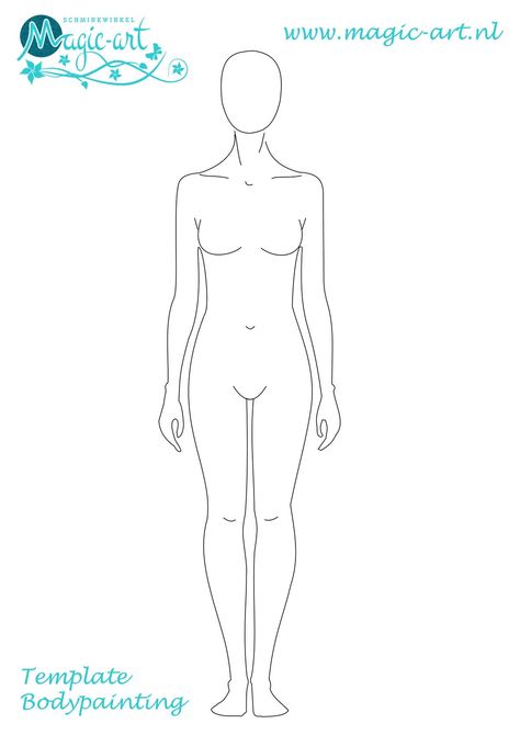 Female Body Template, Tattoo Body Template, Fashion Illustration Template, Lion Sketch, Body Outline, Human Body Drawing, Body Template, Fashion Design Template, Silhouette Drawing