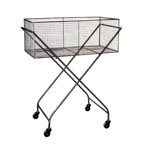 Great for a laundry cart Fall Curb Appeal, Industrial Workspace, Industrial Scandinavian, Wire Crate, Serving Cart, Wine Crate, Local Furniture, Industrial Chic, Urban Chic