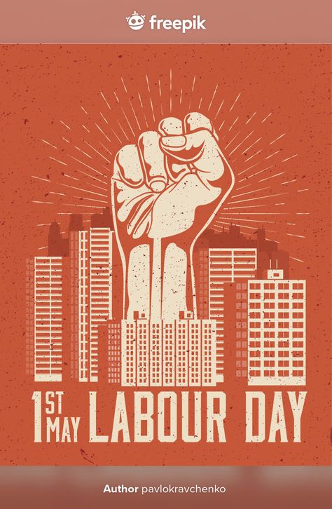 Labour Day Poster, Red Cityscape, Save Earth Posters, 1st May Labour Day, Singh Wallpapers, Holiday Posters, Happy Labour Day, 1st May, Ramadan Poster