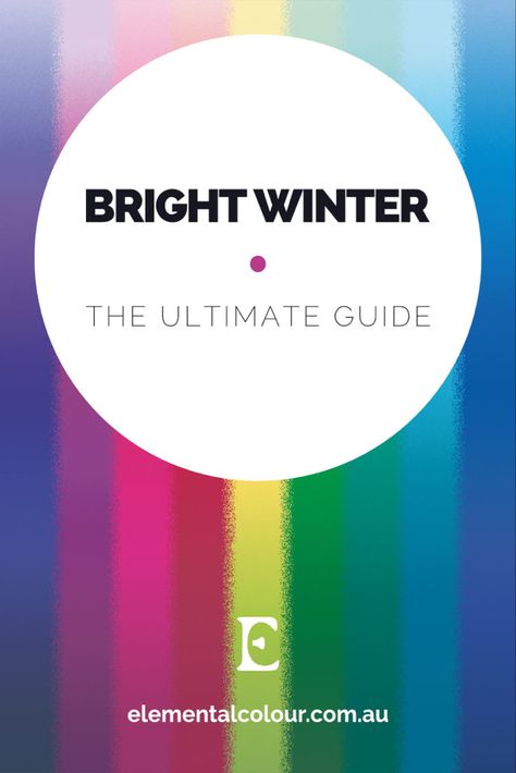 Bright Winter: The Ultimate Guide ∙ ElementalColour Cool Bright Winter Palette, Bright Winter Outfits Color Palettes, Bright Winter Patterns, Winter Bright Palette, Bright Winter Colors, Bright Winter Colour Palette, Bright Winter Outfits Capsule Wardrobe, Bright Winter Capsule Wardrobe, Winter Colors Outfits