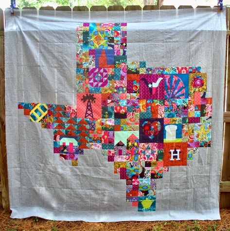 Quilted Art, Texas Road Trip, Nautical Signal Flags, Texas Quilt, Texas Roadtrip, Sampler Quilts, Cute Quilts, Man Quilt, Diy Quilt