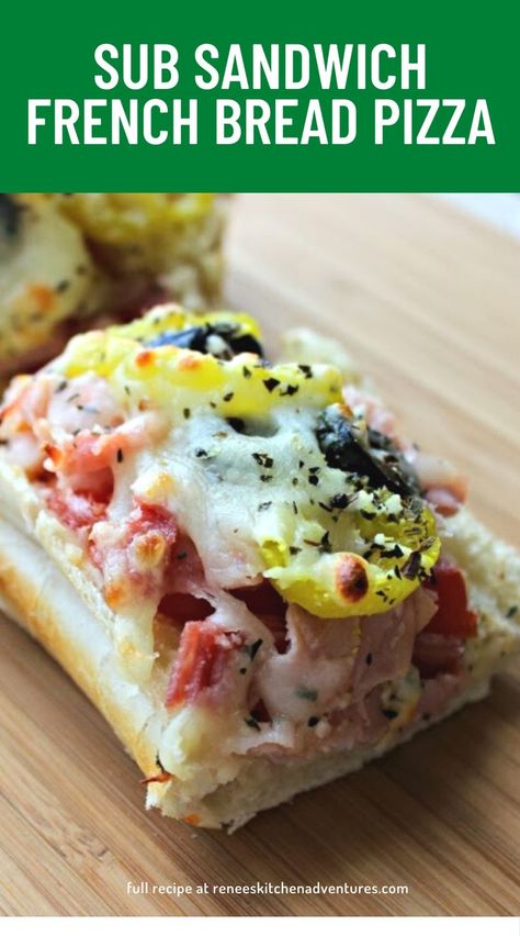 Sandwich French Bread, Italian Sub Sandwich, Submarine Sandwich, Sub Sandwich, Sandwhich Recipes, Best Sandwich Recipes, Italian Sub, French Bread Pizza, Sub Sandwiches