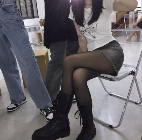 acubi, acubi fashion, acubi club, korea, asian, korean, grunge, gray, black, cheegu, doyin, aesthetic Wardrobe Tips, Outfits Chic, Nice Style, Grunge Style, 가을 패션, Chic Fashion, Dream Clothes, Grunge Outfits, Fashion Killa