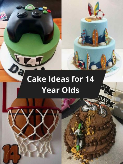 53 Birthday Cake for Teenager Boy Ideas He'll Devour - momma teen Birthday Cake 14th Boy, Cake For 14th Birthday Boy, Teen Boy Birthday Cake Ideas, Cake For Teenagers Boys, Birthday Cake Teen Boy, Cake For 15th Birthday Boy, 15 Birthday Cake Boy, Cool Birthday Cakes For Boys, 14th Birthday Cakes Boy