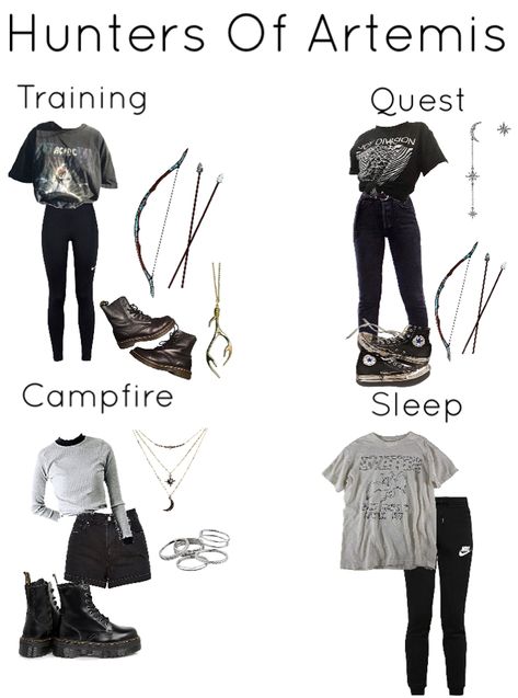 Artemis Outfit Aesthetic, Percy Jackson Clothes Inspired Outfits, Artemis Inspired Outfits, Artemis Aesthetic Outfit, Hunter Of Artemis Outfit, Pjo Inspired Outfits, Percy Jackson Outfit Ideas, Percy Jackson Clothes, Greek Inspired Outfits