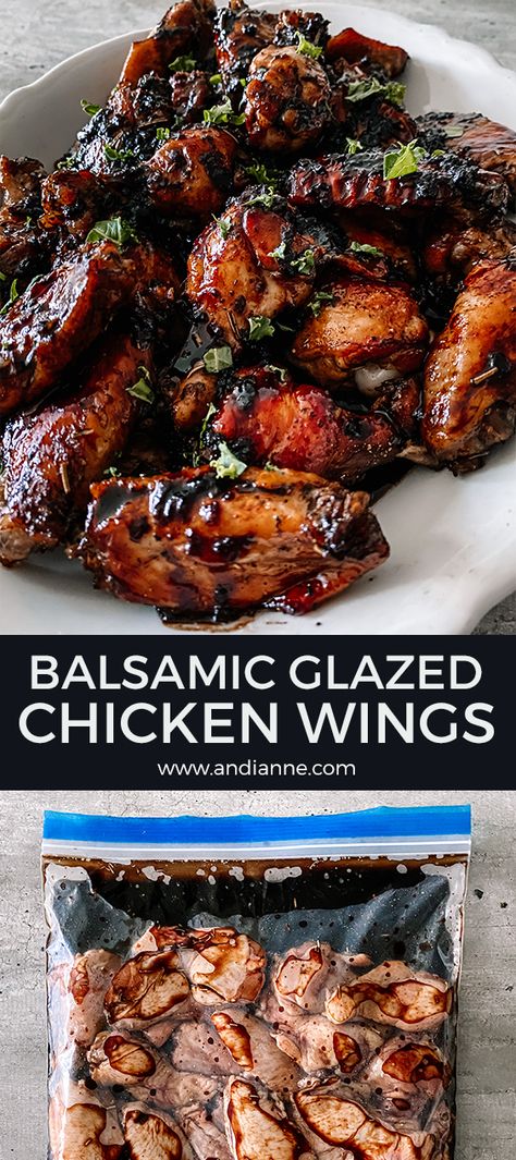 Balsamic Glaze Dinner, Balsamic Sauce For Chicken, Recipes Using Flavored Balsamic Vinegar, Recipes Using Balsamic Glaze, Recipes Using Balsamic Vinegar, Recipes With Balsamic Glaze, Recipes With Balsamic Vinegar, Grilled Chicken Wings Marinade, Homemade Balsamic Vinegar