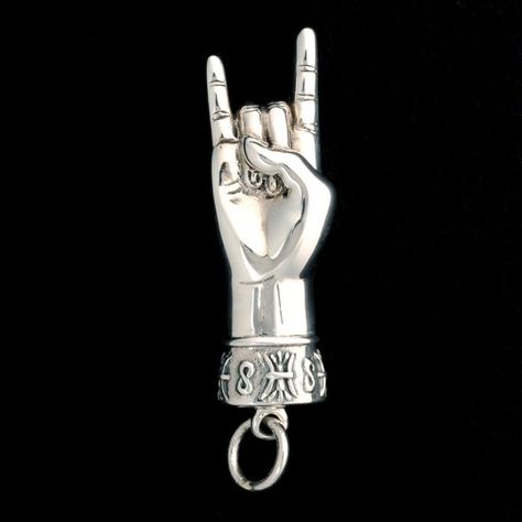 Pendant: Mano Cornuto Hand Charm – Sterling Silver – Celtic Jackalope Charm Tattoo, Folk Medicine, Folk Magic, Ancient Origins, Wild Heart, Hamsa Hand, Silver Charms, Silver Bracelets, Hand Tattoos