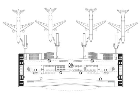 Airport Terminal Design Drawing #cadbull #caddrawing #airportterminal #architecture Airport Terminal Design, Airport Drawing, Terminal Design, Drawing Birds, Lay Out, Interior Design Plan, Airport Terminal, Airport Design, Conceptual Architecture