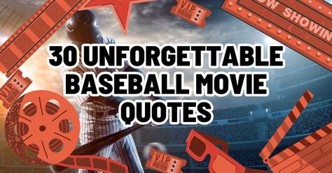 Baseball movies are widely watched by sports enthusiasts. You don’t need to be a baseball lover to watch a baseball movie. Many movies will touch your heart even though you are not a baseball fan. However, what makes a baseball movie great? Is it the plot? Is it the characters? Or is it the real match scenes? Baseball Movie Quotes, Baseball Movies, Touch Your Heart, Baseball Quotes, Movie Quotes Funny, Baseball Game, Baseball Games, Baseball Fan, Major League Baseball