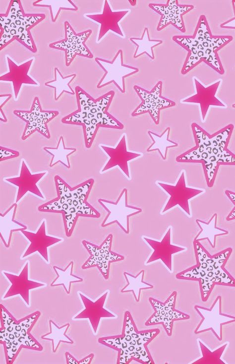 Preppy Y2k Wallpaper, 200s Wallpaper, Y2k Pink Background, 2000s Pink Aesthetic, 2000s Pattern, Pink Y2k Background, Pink Star Background, Coco Chanel Wallpaper, Pink Pattern Background