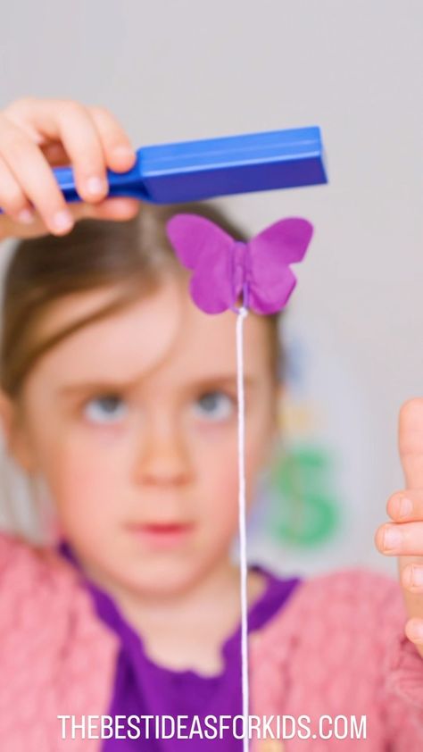 Kim McLeod | The Best Ideas for Kids | FLOATING BUTTERFLY 🦋😮 This simple science experiment is so amazingly cool! 😎 Follow me @bestideasforkids for more fun activities for… | Instagram Preschool Butterfly Activities, Butterfly Science Activities, Preschool Insects Activities, Spring Stem Activities, Spring Kids Activities, Science Activities For Toddlers, Simple Science Experiments, Butterfly Lessons, Spring Preschool Activities