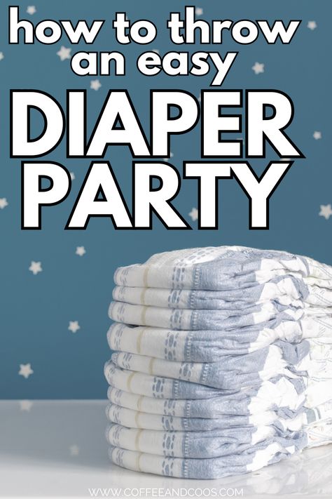 How to throw an easy diaper party and stock up on diapers before baby! How to throw a dad baby shower. Man showers made easy! #diapers #babyshower #diaperparty #dadshower Dad Diaper Party, Diaper Party Ideas, Diaper Party Games, Pumping Milk, Diaper Party, Pamper Party, Party Dips, Easy Parties, Dad Baby