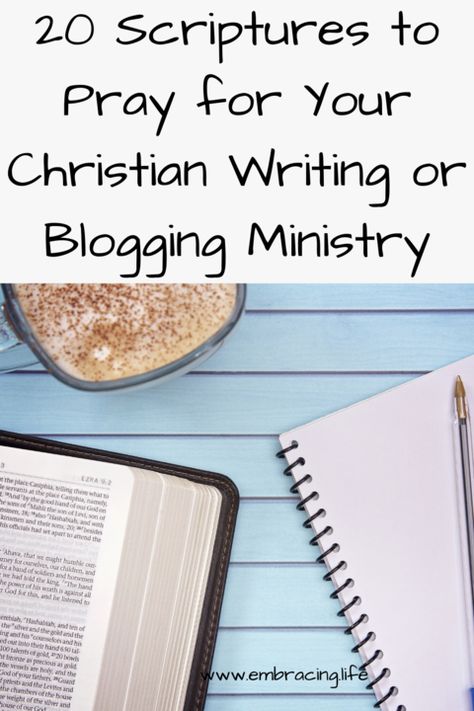 20 scriptures to print out and pray over your writing and blog ministry and to encourage you as a Christian writer and blogger. Scriptures To Pray, Christian Writing, Blogger Ideas, Surrender To God, Faith Blogs, Christian Business, Website Tips, Womens Bible Study, Blogging Resources