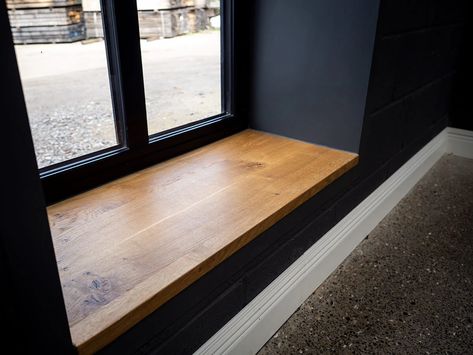 Window Boards Internal, Thick Window Sill, Wooden Window Sills, Wooden Window Sill Ideas, Window Sill Seat, Deep Window Sill Ideas, Tall Narrow Windows, Wide Windowsill, Wooden Windowsill