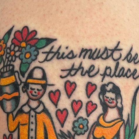 This Must Be The Place Tattoo, Place Tattoo, Photography Drawing, Traditional Tattoos, Art Tattoos, Traditional Tattoo, Tattoo Inspo, Art Forms, Tattoo Ideas