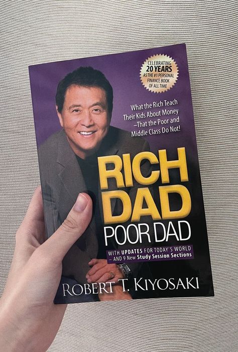 Rich Dad Poor Dad Book, Birthday Message For Husband, Dad Aesthetic, Robert T Kiyosaki, Different Point Of View, Personal Finance Books, Rich Dad Poor Dad, Unread Books, Inspirational Quotes With Images