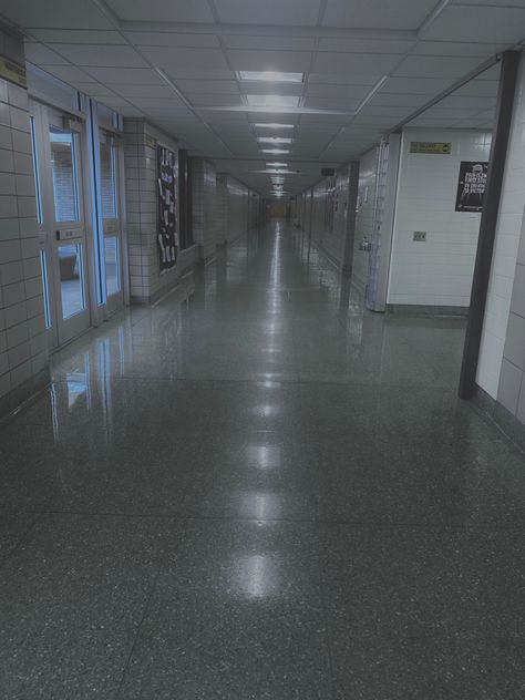 #grunge #aesthetic #blackandwhite #school #hallway #scary #spooky #grungeaesthetic #filter #photography #photo Scary School, Filter Photography, School Hallway, School Hallways, Grunge Aesthetic, Black & White, Hallway, Filter, Photography