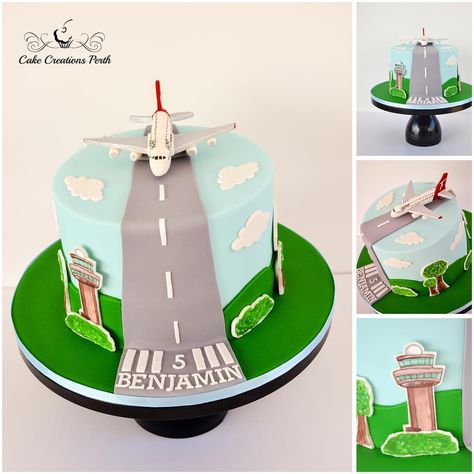 Sue Palmer on Instagram: “This airplane cake went out today to celebrate Benjamin’s 5th Birthday. He and his brother both love planes and he asked for a A380 so I…” Plane Theme Cake, Plane Cakes For Boys, Airplane Cake For Men, Airplane Cakes For Boys, Birthday Cake Airplane, Airplane Theme Cake, Plane Birthday Cake, Planes Birthday Cake, Qantas A380