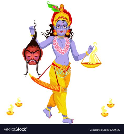 Diwali Gods, Narak Chaturdashi, Choti Diwali, Diwali Holiday, Good Over Evil, Second Day, Transparent Png, Cartoon Characters, Diwali