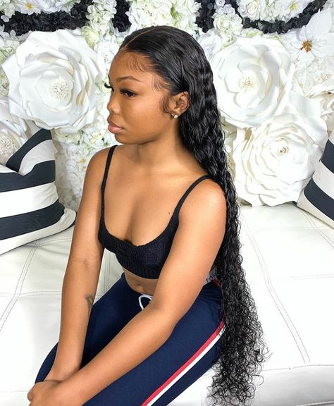 Wet Wavy Side Part Wig, 30 Inch Wet And Wavy Wig, Deepwave Frontal Hairstyles Middle Part, Wet Look Frontal Wig, Wet Body Wave Hair, Slick Back Deep Wave Wig, Wet Look Wig Black Women, Wet Look Hairstyles Black Women, Middle Part Wet And Wavy Wig