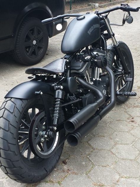 Guardabarros trasero directo a chasis Hd 883 Iron, Motorcycle Bobber, Harley Davidson Images, Мотоциклы Harley Davidson, Harley Davidson Sportster 883, Harley Davidson Sportster 1200, Sportster Bobber, Harley Davidson Iron 883, Harley Bobber