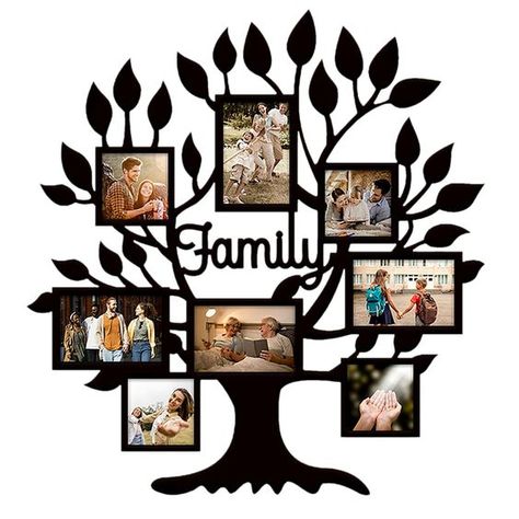 PRICES MAY VARY. Two Sizes 8 Frames: This family picture frames collage wall decor offers 8 panels—4 for 4x6 inch photos and 4 for 4x4 inch photos—allowing you to beautifully display a range of cherished memories. The perfect addition to any family tree wall decor collection Premium Quality Materials: Crafted from durable wood, this family tree picture frame wall decor guarantees longevity while maintaining an elegant look. Its sturdy build ensures your treasured memories are displayed securely and stylishly Unique Family Tree Design: Featuring a delicately crafted family tree wall decor motif, this piece blends seamlessly with both farmhouse and modern styles, adding a sophisticated touch to any photo collage frame for wall Versatile for Any Room: Whether in the living room, bedroom, or o Picture Frame Collage Wall, Frame Collage Wall, Family Tree Picture, Farmhouse Decor Black, Tree Picture Frame, Unique Family Tree, Family Tree Wall Decor, Collage Wall Decor, Family Tree Picture Frames