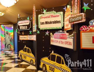 new york theme decor | Walking into the ballroom guests passed taxis and 3D signs from famous ... Bright Lights Big City Theme Prom, New York Prom Theme, New York Party Theme, Broadway Bars, Nyc Theme Party, Broadway Themed Party, Hoco Decor, City Decorations, Hoco Themes