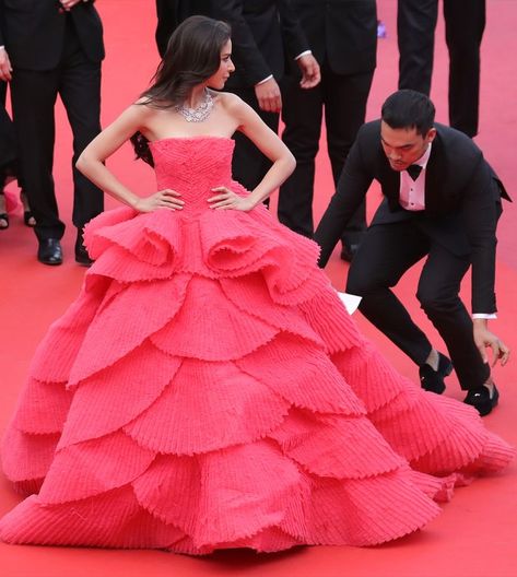 Sririta Jensen, 2019 Red Carpet, Cannes Film Festival Red Carpet, Cannes Festival, Ellie Saab, Tulle Skirt Black, Miroslava Duma, Red Wedding Dresses, Red Carpets