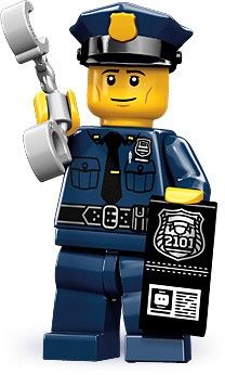 A Collectable Minifigures set released in 2013. Lego Film, Lego City Police, Police Man, Lego People, Lego Minifigs, Lego Characters, Lego Figures, Lego Birthday, Lego Toys